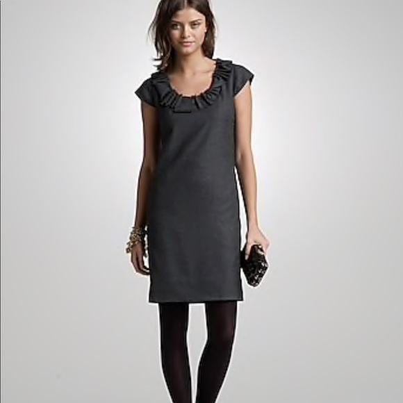 J. Crew Factory Dresses & Skirts - J. Crew Wool Blend Ribbon Ravine Shift Dress, Grey